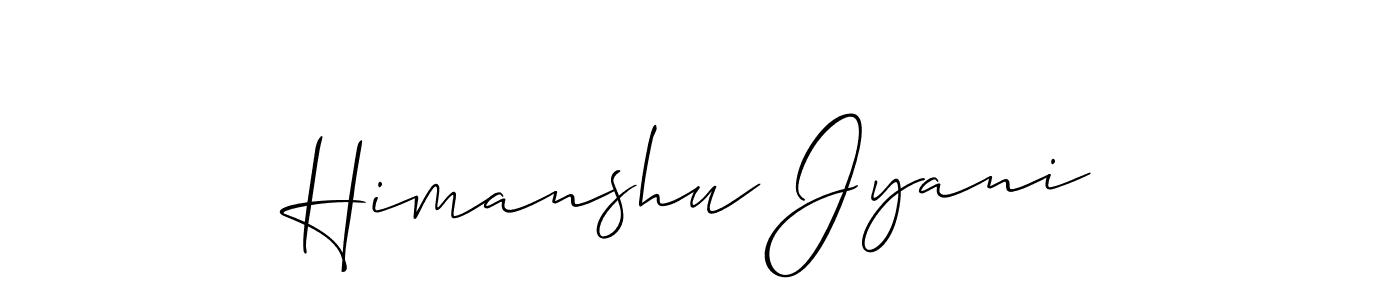 if you are searching for the best signature style for your name Himanshu Jyani. so please give up your signature search. here we have designed multiple signature styles  using Allison_Script. Himanshu Jyani signature style 2 images and pictures png