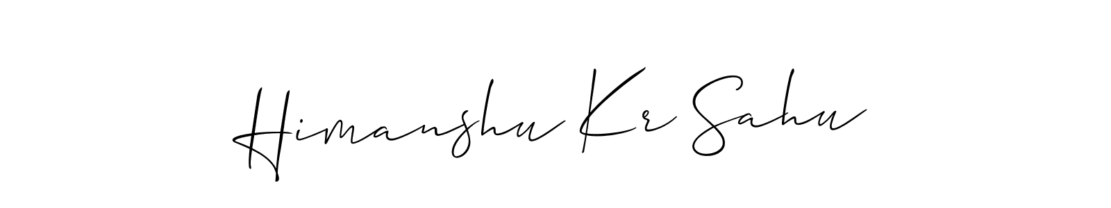 This is the best signature style for the Himanshu Kr Sahu name. Also you like these signature font (Allison_Script). Mix name signature. Himanshu Kr Sahu signature style 2 images and pictures png