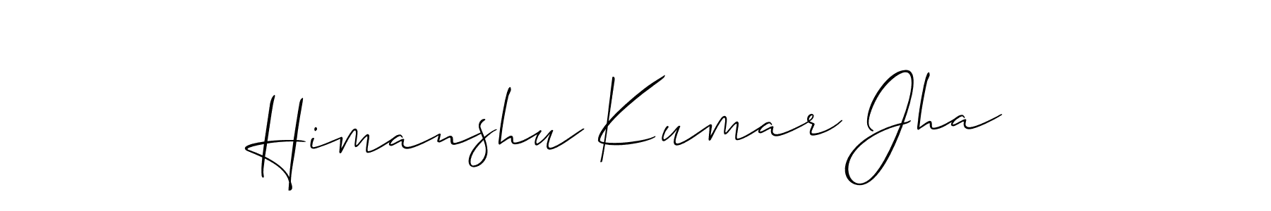 Make a beautiful signature design for name Himanshu Kumar Jha. Use this online signature maker to create a handwritten signature for free. Himanshu Kumar Jha signature style 2 images and pictures png