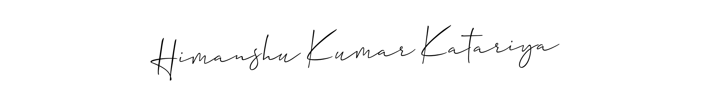 Make a beautiful signature design for name Himanshu Kumar Katariya. Use this online signature maker to create a handwritten signature for free. Himanshu Kumar Katariya signature style 2 images and pictures png