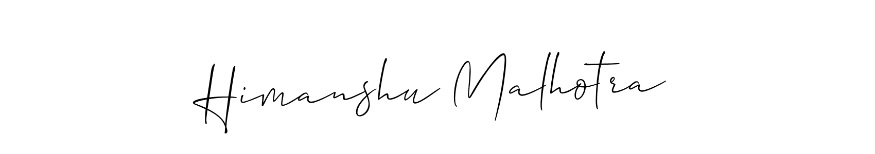 Best and Professional Signature Style for Himanshu Malhotra. Allison_Script Best Signature Style Collection. Himanshu Malhotra signature style 2 images and pictures png