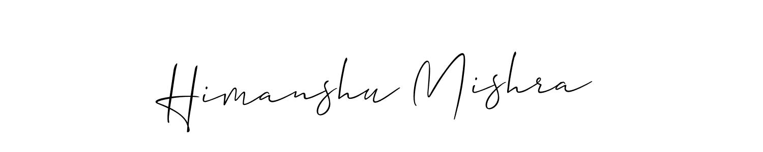 This is the best signature style for the Himanshu Mishra name. Also you like these signature font (Allison_Script). Mix name signature. Himanshu Mishra signature style 2 images and pictures png