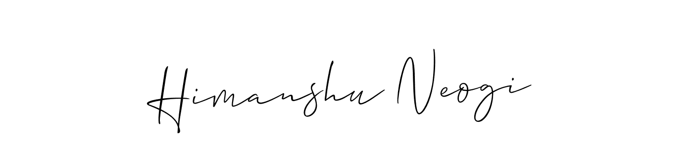 Also we have Himanshu Neogi name is the best signature style. Create professional handwritten signature collection using Allison_Script autograph style. Himanshu Neogi signature style 2 images and pictures png