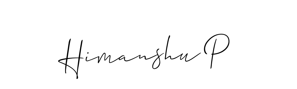 How to Draw Himanshu P signature style? Allison_Script is a latest design signature styles for name Himanshu P. Himanshu P signature style 2 images and pictures png