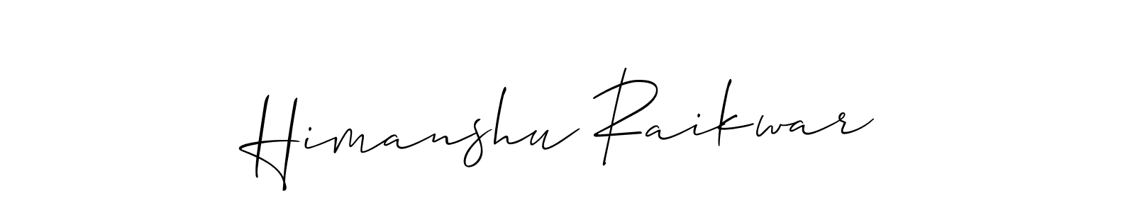 Himanshu Raikwar stylish signature style. Best Handwritten Sign (Allison_Script) for my name. Handwritten Signature Collection Ideas for my name Himanshu Raikwar. Himanshu Raikwar signature style 2 images and pictures png