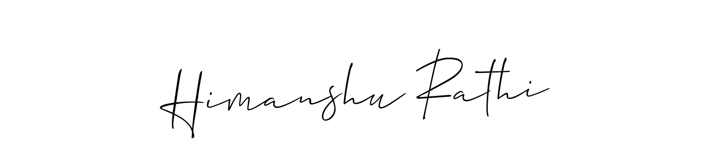 It looks lik you need a new signature style for name Himanshu Rathi. Design unique handwritten (Allison_Script) signature with our free signature maker in just a few clicks. Himanshu Rathi signature style 2 images and pictures png