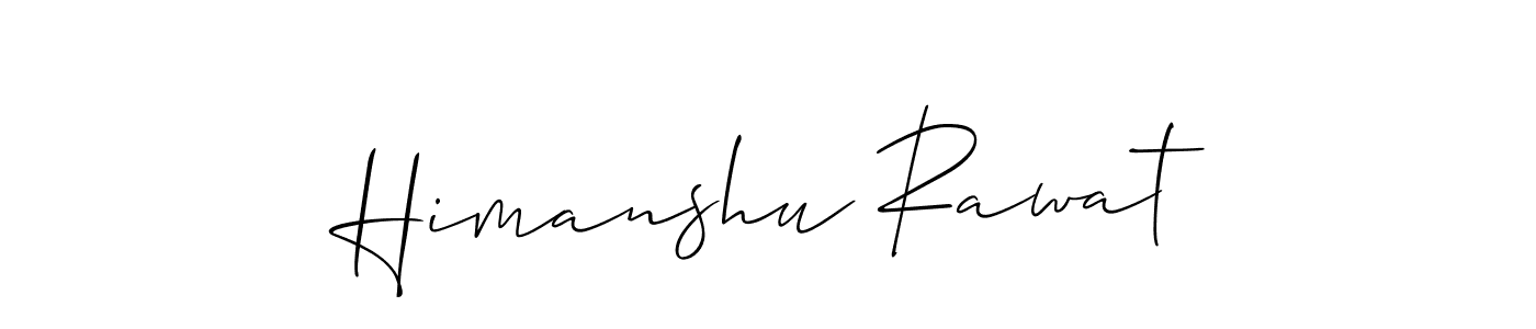 Create a beautiful signature design for name Himanshu Rawat. With this signature (Allison_Script) fonts, you can make a handwritten signature for free. Himanshu Rawat signature style 2 images and pictures png