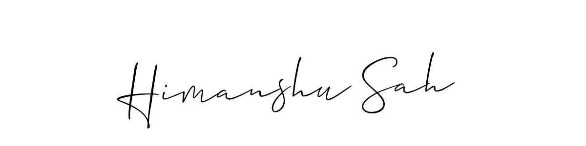 Best and Professional Signature Style for Himanshu Sah. Allison_Script Best Signature Style Collection. Himanshu Sah signature style 2 images and pictures png