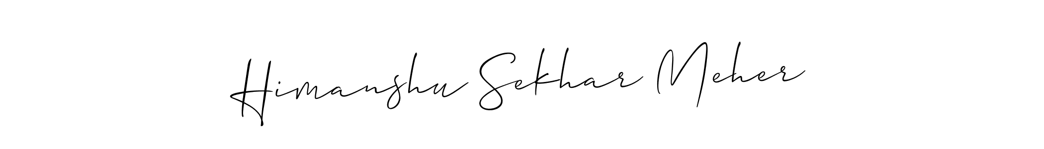 How to make Himanshu Sekhar Meher signature? Allison_Script is a professional autograph style. Create handwritten signature for Himanshu Sekhar Meher name. Himanshu Sekhar Meher signature style 2 images and pictures png