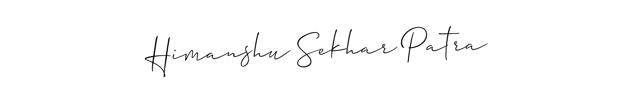 Also You can easily find your signature by using the search form. We will create Himanshu Sekhar Patra name handwritten signature images for you free of cost using Allison_Script sign style. Himanshu Sekhar Patra signature style 2 images and pictures png