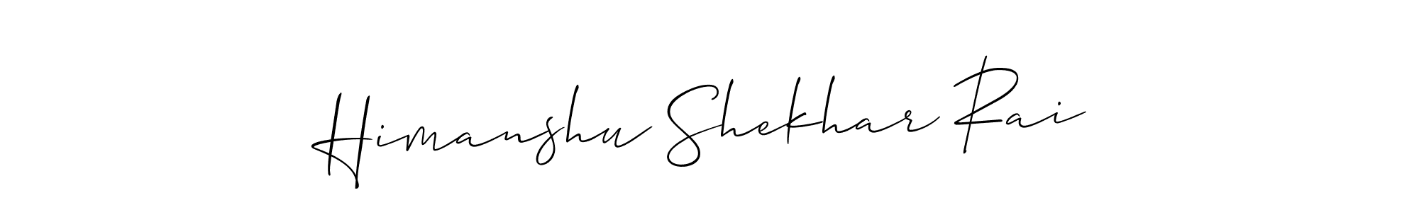 Make a beautiful signature design for name Himanshu Shekhar Rai. Use this online signature maker to create a handwritten signature for free. Himanshu Shekhar Rai signature style 2 images and pictures png