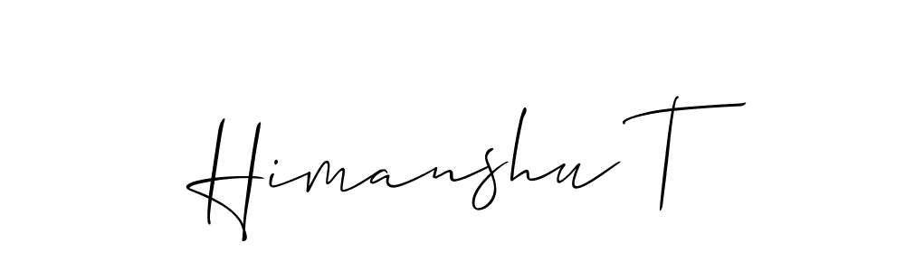 Allison_Script is a professional signature style that is perfect for those who want to add a touch of class to their signature. It is also a great choice for those who want to make their signature more unique. Get Himanshu T name to fancy signature for free. Himanshu T signature style 2 images and pictures png