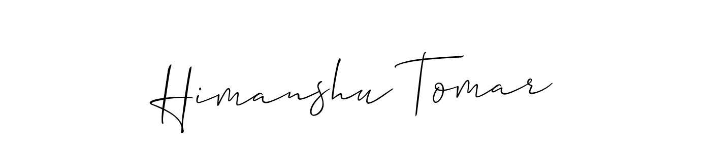 It looks lik you need a new signature style for name Himanshu Tomar. Design unique handwritten (Allison_Script) signature with our free signature maker in just a few clicks. Himanshu Tomar signature style 2 images and pictures png