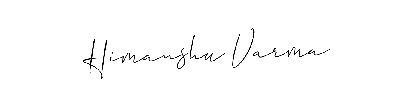 if you are searching for the best signature style for your name Himanshu Varma. so please give up your signature search. here we have designed multiple signature styles  using Allison_Script. Himanshu Varma signature style 2 images and pictures png