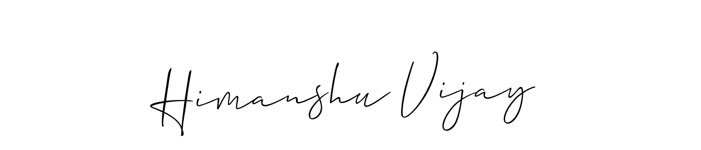 Himanshu Vijay stylish signature style. Best Handwritten Sign (Allison_Script) for my name. Handwritten Signature Collection Ideas for my name Himanshu Vijay. Himanshu Vijay signature style 2 images and pictures png