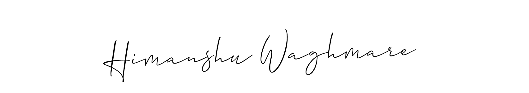 Make a short Himanshu Waghmare signature style. Manage your documents anywhere anytime using Allison_Script. Create and add eSignatures, submit forms, share and send files easily. Himanshu Waghmare signature style 2 images and pictures png