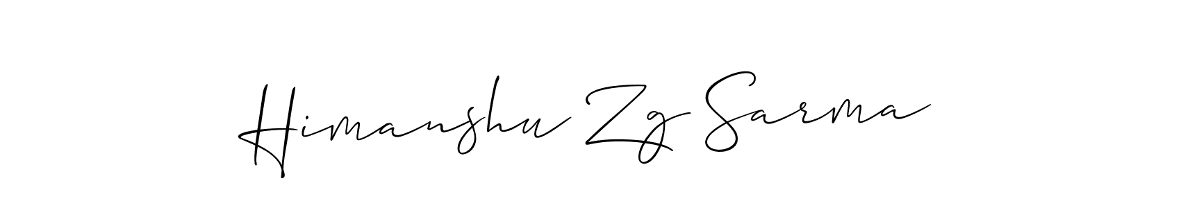 This is the best signature style for the Himanshu Zg Sarma name. Also you like these signature font (Allison_Script). Mix name signature. Himanshu Zg Sarma signature style 2 images and pictures png