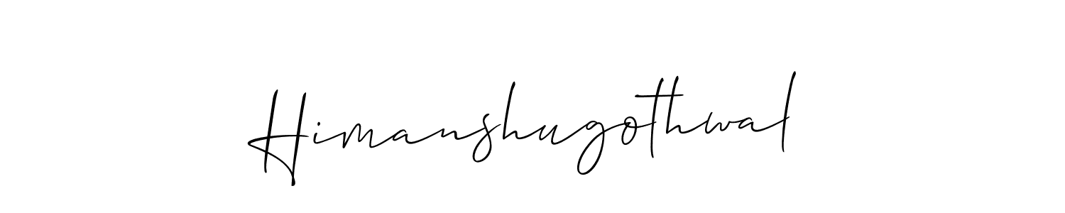 It looks lik you need a new signature style for name Himanshugothwal. Design unique handwritten (Allison_Script) signature with our free signature maker in just a few clicks. Himanshugothwal signature style 2 images and pictures png