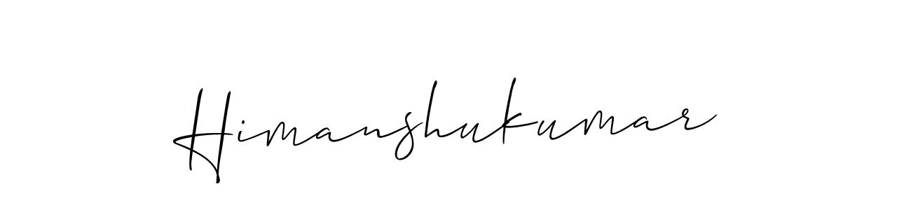 You should practise on your own different ways (Allison_Script) to write your name (Himanshukumar) in signature. don't let someone else do it for you. Himanshukumar signature style 2 images and pictures png