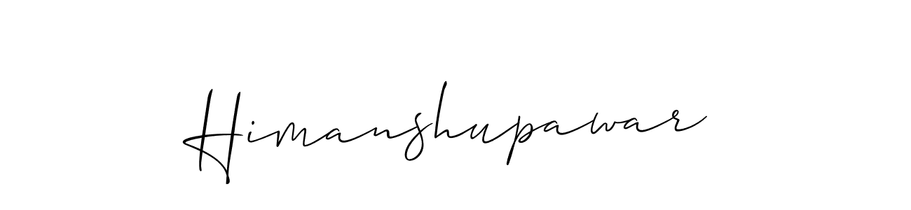 Use a signature maker to create a handwritten signature online. With this signature software, you can design (Allison_Script) your own signature for name Himanshupawar. Himanshupawar signature style 2 images and pictures png