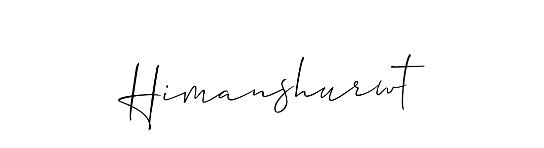 Also we have Himanshurwt name is the best signature style. Create professional handwritten signature collection using Allison_Script autograph style. Himanshurwt signature style 2 images and pictures png