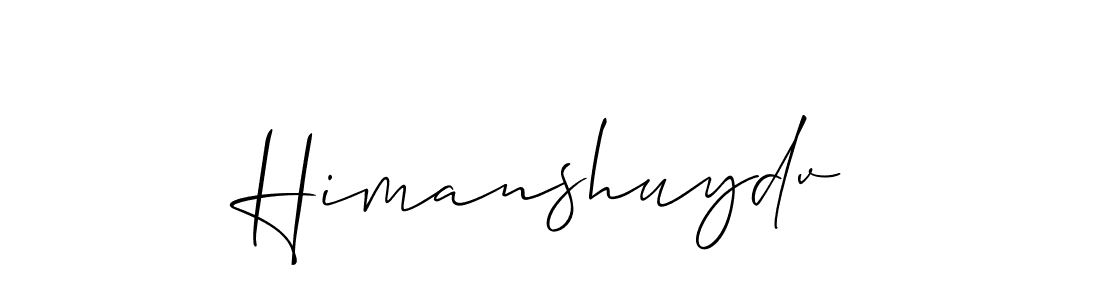 Use a signature maker to create a handwritten signature online. With this signature software, you can design (Allison_Script) your own signature for name Himanshuydv. Himanshuydv signature style 2 images and pictures png