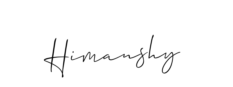 It looks lik you need a new signature style for name Himanshy. Design unique handwritten (Allison_Script) signature with our free signature maker in just a few clicks. Himanshy signature style 2 images and pictures png