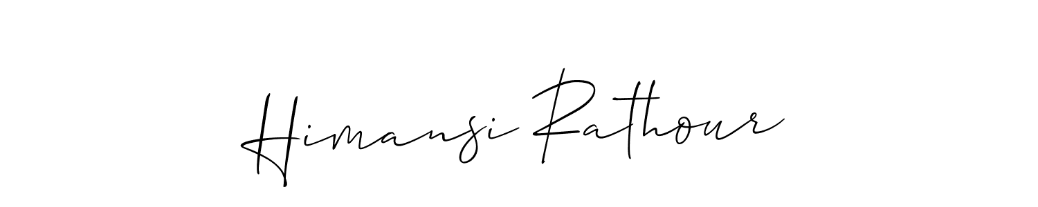 Make a short Himansi Rathour signature style. Manage your documents anywhere anytime using Allison_Script. Create and add eSignatures, submit forms, share and send files easily. Himansi Rathour signature style 2 images and pictures png