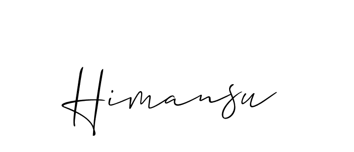 It looks lik you need a new signature style for name Himansu. Design unique handwritten (Allison_Script) signature with our free signature maker in just a few clicks. Himansu signature style 2 images and pictures png