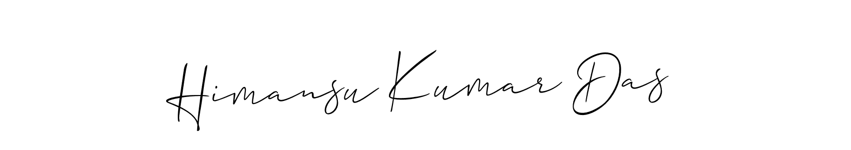 How to make Himansu Kumar Das name signature. Use Allison_Script style for creating short signs online. This is the latest handwritten sign. Himansu Kumar Das signature style 2 images and pictures png