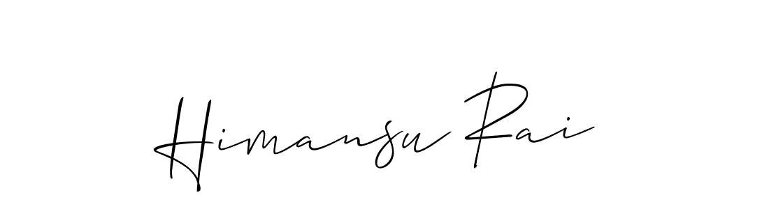 Design your own signature with our free online signature maker. With this signature software, you can create a handwritten (Allison_Script) signature for name Himansu Rai. Himansu Rai signature style 2 images and pictures png