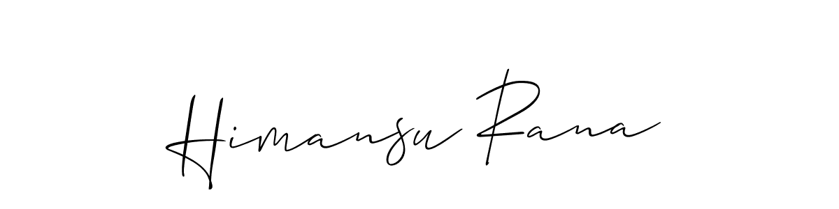 Make a beautiful signature design for name Himansu Rana. Use this online signature maker to create a handwritten signature for free. Himansu Rana signature style 2 images and pictures png