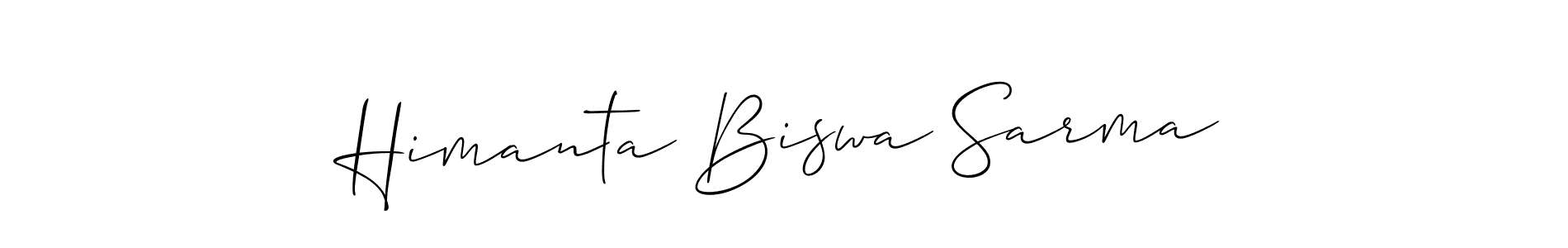 Make a beautiful signature design for name Himanta Biswa Sarma. With this signature (Allison_Script) style, you can create a handwritten signature for free. Himanta Biswa Sarma signature style 2 images and pictures png