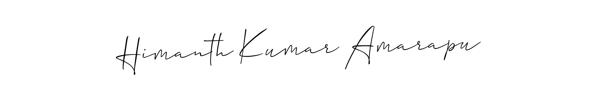 Himanth Kumar Amarapu stylish signature style. Best Handwritten Sign (Allison_Script) for my name. Handwritten Signature Collection Ideas for my name Himanth Kumar Amarapu. Himanth Kumar Amarapu signature style 2 images and pictures png