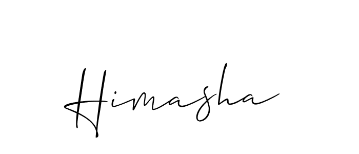 Also we have Himasha name is the best signature style. Create professional handwritten signature collection using Allison_Script autograph style. Himasha signature style 2 images and pictures png