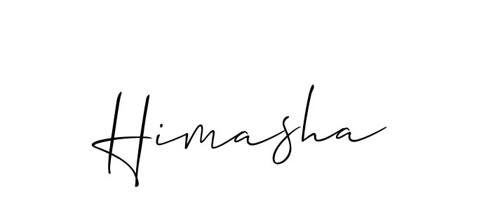 Make a beautiful signature design for name Himasha. With this signature (Allison_Script) style, you can create a handwritten signature for free. Himasha signature style 2 images and pictures png