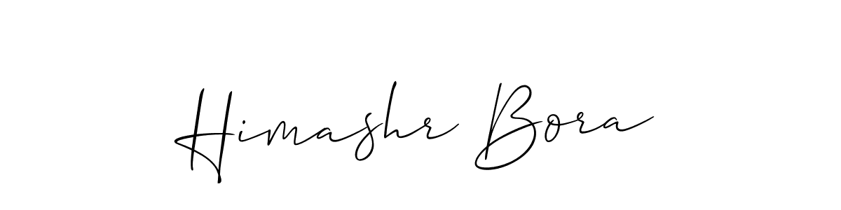 You should practise on your own different ways (Allison_Script) to write your name (Himashr Bora) in signature. don't let someone else do it for you. Himashr Bora signature style 2 images and pictures png
