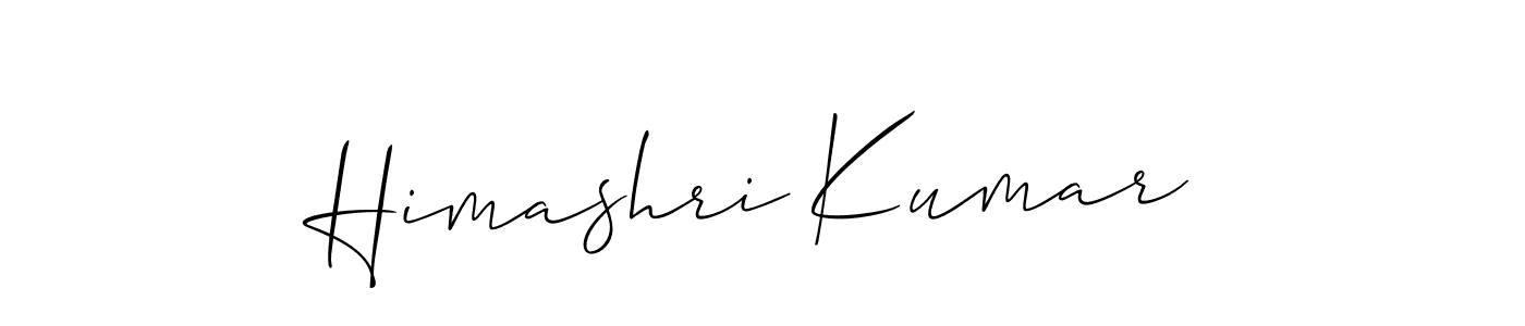 Make a short Himashri Kumar signature style. Manage your documents anywhere anytime using Allison_Script. Create and add eSignatures, submit forms, share and send files easily. Himashri Kumar signature style 2 images and pictures png