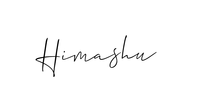 It looks lik you need a new signature style for name Himashu. Design unique handwritten (Allison_Script) signature with our free signature maker in just a few clicks. Himashu signature style 2 images and pictures png