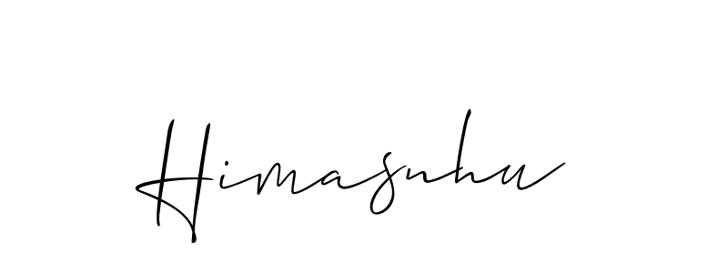 Make a beautiful signature design for name Himasnhu. With this signature (Allison_Script) style, you can create a handwritten signature for free. Himasnhu signature style 2 images and pictures png