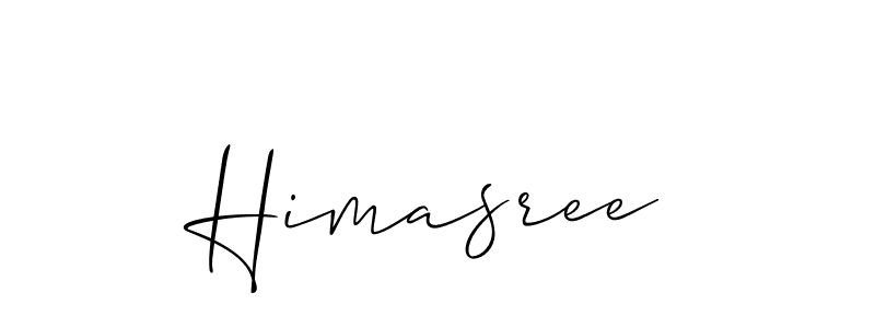 Himasree stylish signature style. Best Handwritten Sign (Allison_Script) for my name. Handwritten Signature Collection Ideas for my name Himasree. Himasree signature style 2 images and pictures png