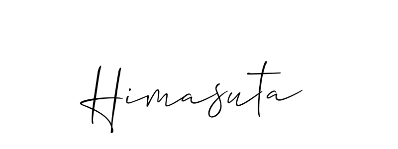 Create a beautiful signature design for name Himasuta. With this signature (Allison_Script) fonts, you can make a handwritten signature for free. Himasuta signature style 2 images and pictures png