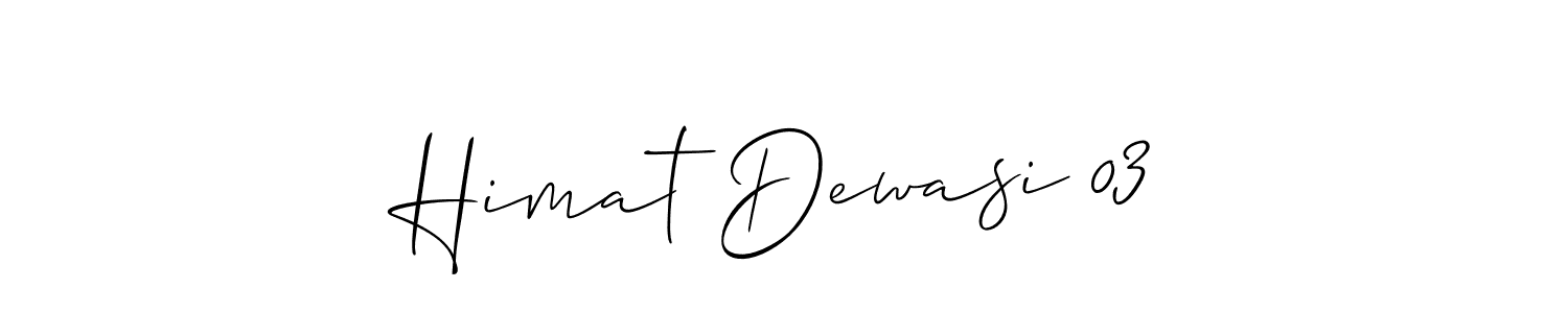 How to make Himat Dewasi 03 signature? Allison_Script is a professional autograph style. Create handwritten signature for Himat Dewasi 03 name. Himat Dewasi 03 signature style 2 images and pictures png