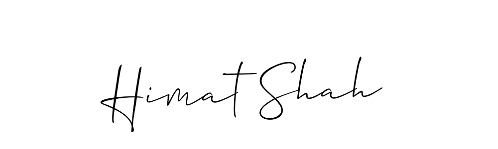 Design your own signature with our free online signature maker. With this signature software, you can create a handwritten (Allison_Script) signature for name Himat Shah. Himat Shah signature style 2 images and pictures png