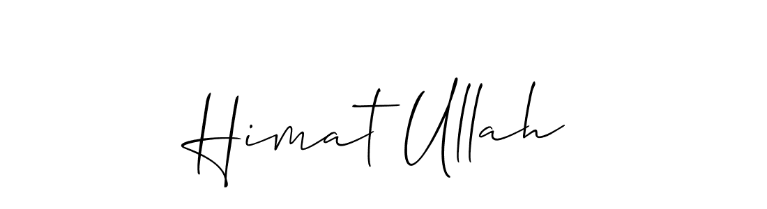 Create a beautiful signature design for name Himat Ullah. With this signature (Allison_Script) fonts, you can make a handwritten signature for free. Himat Ullah signature style 2 images and pictures png