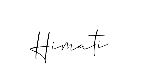 How to make Himati name signature. Use Allison_Script style for creating short signs online. This is the latest handwritten sign. Himati signature style 2 images and pictures png