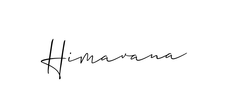 You should practise on your own different ways (Allison_Script) to write your name (Himavana) in signature. don't let someone else do it for you. Himavana signature style 2 images and pictures png