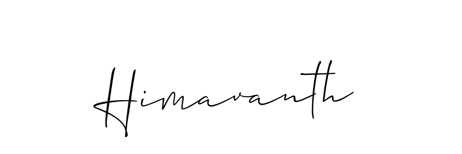 Create a beautiful signature design for name Himavanth. With this signature (Allison_Script) fonts, you can make a handwritten signature for free. Himavanth signature style 2 images and pictures png