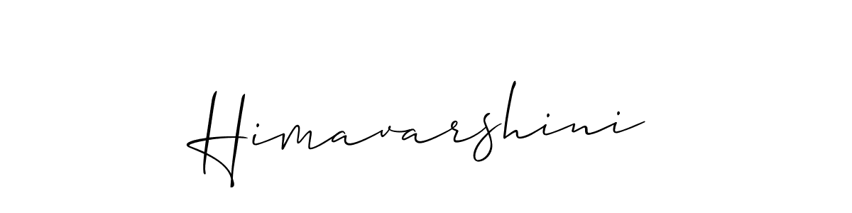 How to make Himavarshini signature? Allison_Script is a professional autograph style. Create handwritten signature for Himavarshini name. Himavarshini signature style 2 images and pictures png