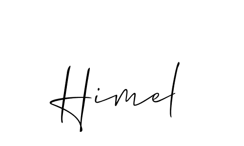 How to make Himel name signature. Use Allison_Script style for creating short signs online. This is the latest handwritten sign. Himel signature style 2 images and pictures png